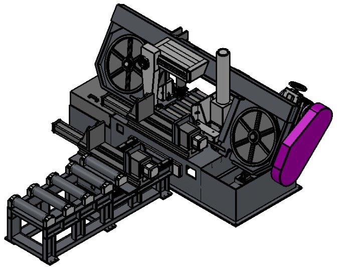 锯力煌gzk4260数控全自动双柱卧式金属带锯床金属切割机下料机