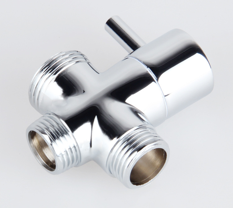 厂家** 全铜 淋浴分水器 三个外牙快开**分水器-铜管交易网