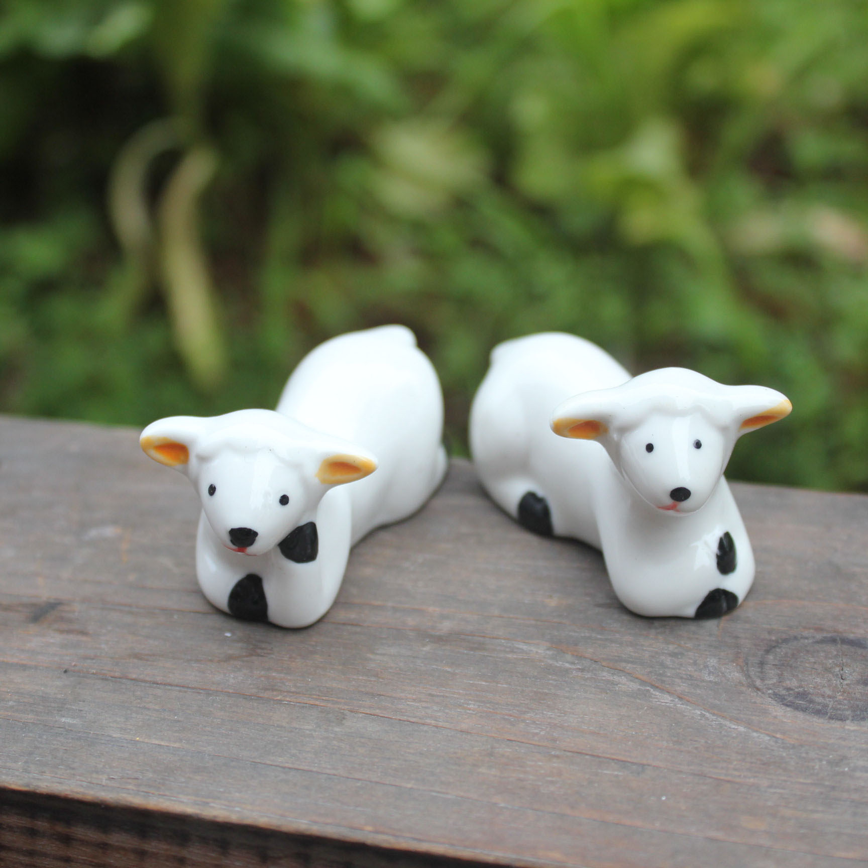 陶瓷摆件12562小羊摆件花盆小动物配件陶瓷工艺品假山盆景配件