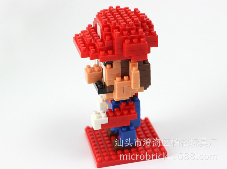 经典超级马里奥微型动漫模型拼装积木钻石小颗粒怀旧礼物