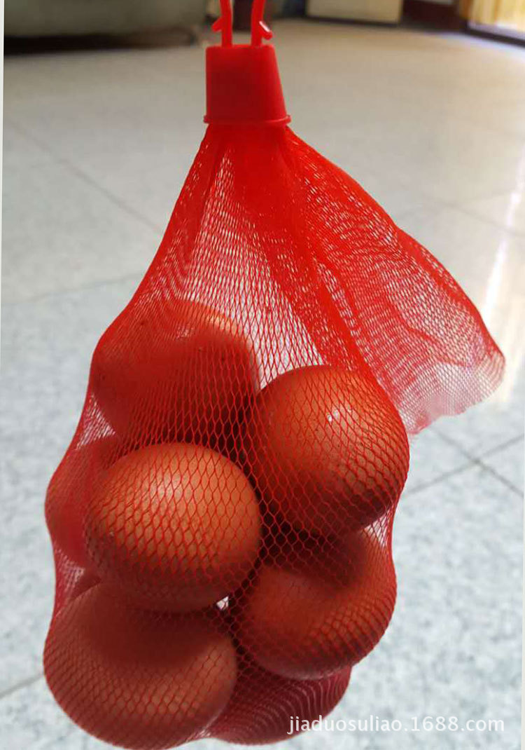 水果网兜网袋 红色加厚加粗pp塑料包装网袋 河南加多塑料厂生产
