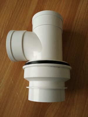 厂家直销upvc排水管件110同层三通漏水处理器