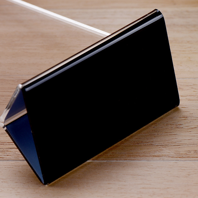 厂家直销 亚克力支付包微信台牌l型竖式台签折弯展示台卡菜单立