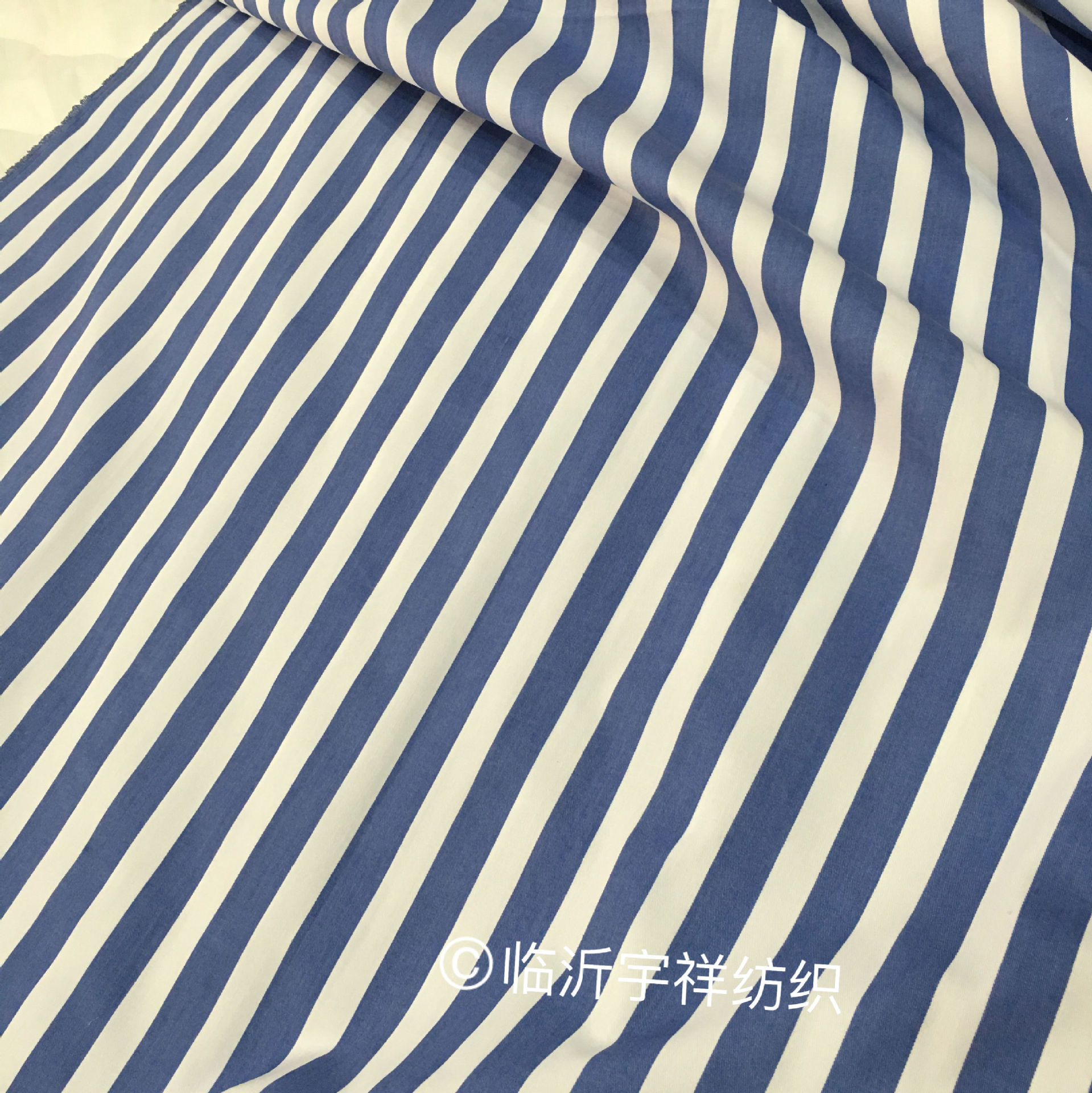 现货医院涤棉蓝白条纯耐氯漂床上用品布草厂家直销 可加工可定做