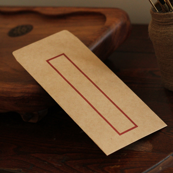 中国风古式古典复古情书信封 复古文艺传统中式5号牛皮纸信封定制