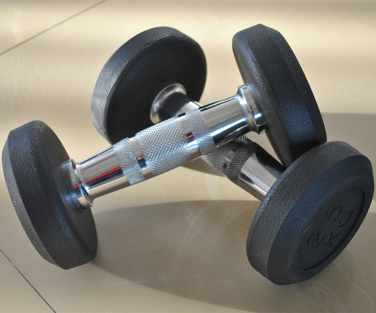 包胶哑铃商用家用健身器材健身房健身器材天然橡胶