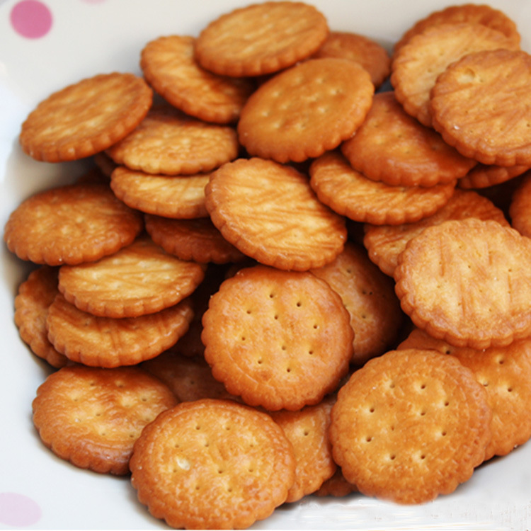 日本进口零食品 平野美乐园南乳小圆饼干 休闲小米脆饼干500g*6包