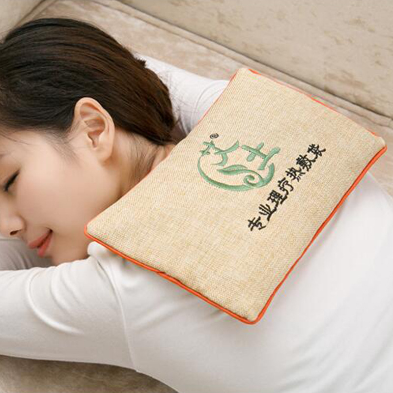 艾土品牌小批量草药盐包制订logo医院美容院理疗馆盐包热敷袋