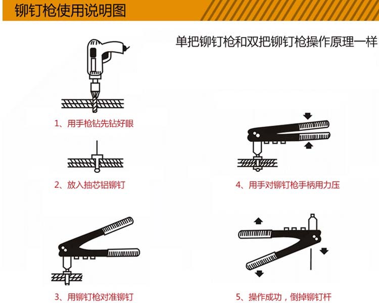 批发手动省力单把抽芯铆钉枪拉铆枪拉帽枪 优质单手单把拉铆枪