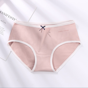 60支亲肤棉莫代尔中腰日系可爱少女款三角裤女童初中生夏款内裤批