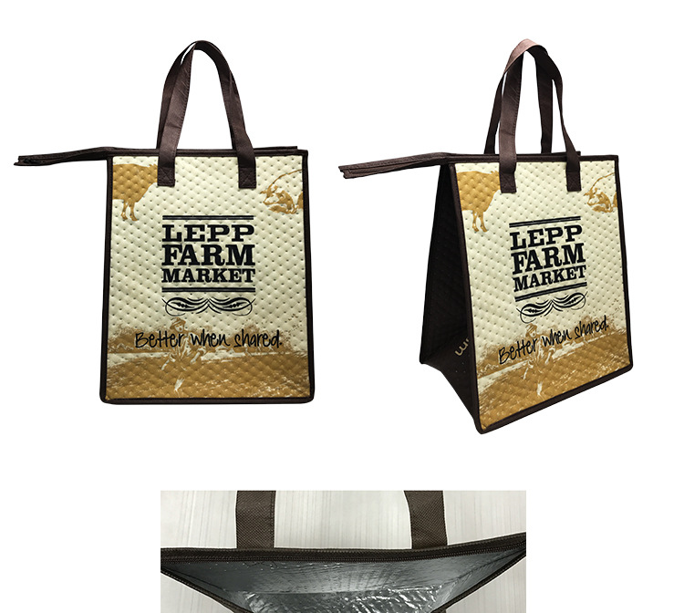 铝箔保温袋工厂定制 保鲜冰袋无纺布保温冰包户外手提野炊午餐袋