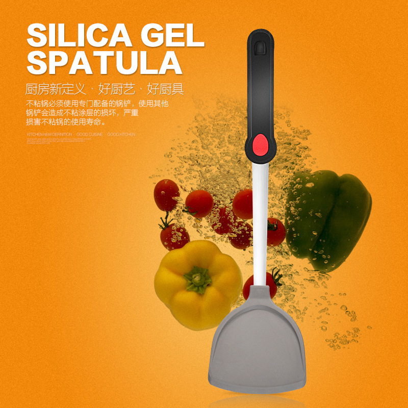 Factory Direct Sales Hot Red Dot Wok Silica Gel Turner Boutique Shovel Spatula Non-Stick Pan Dedicated Spatula