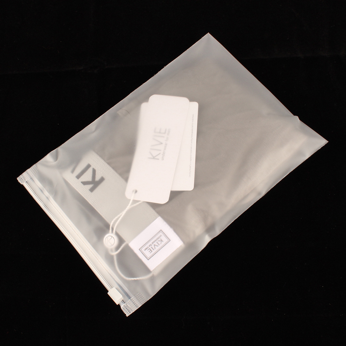 厂家直销加厚磨砂服装拉链袋儿童袜子口罩内裤包装袋塑料自封袋子