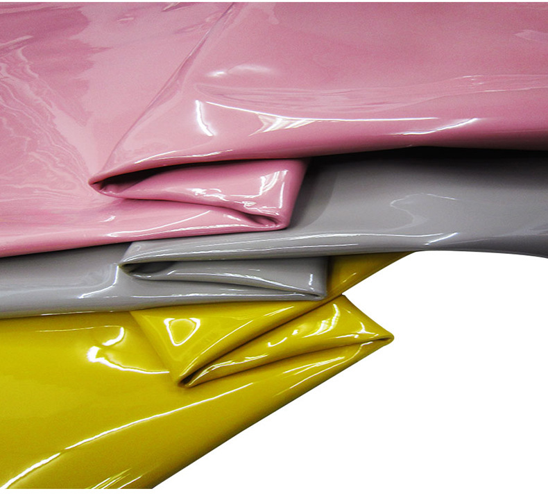 【海涛皮业】牛皮皮料亮面漆皮防水面料女箱包鞋面头层真牛皮