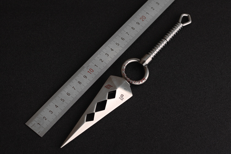 动漫周边 火影忍者 鸣人 四代目手里剑22厘米带皮套兵器模型刀扣