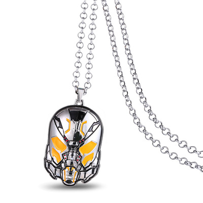 欧美电影 新款 蚁人 ant-man 之黄蜂侠 面具头盔 吊坠项链批发