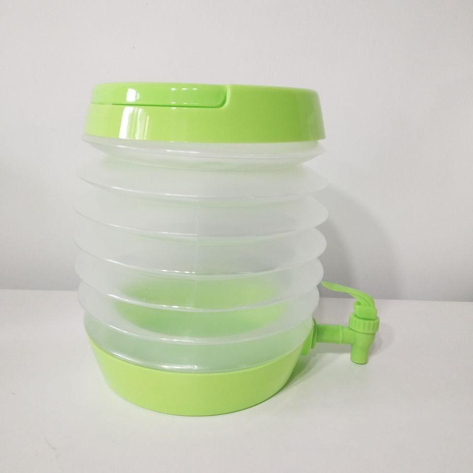 新款 塑料折叠果汁桶 定制 创意pe材料伸缩冷水桶 广告