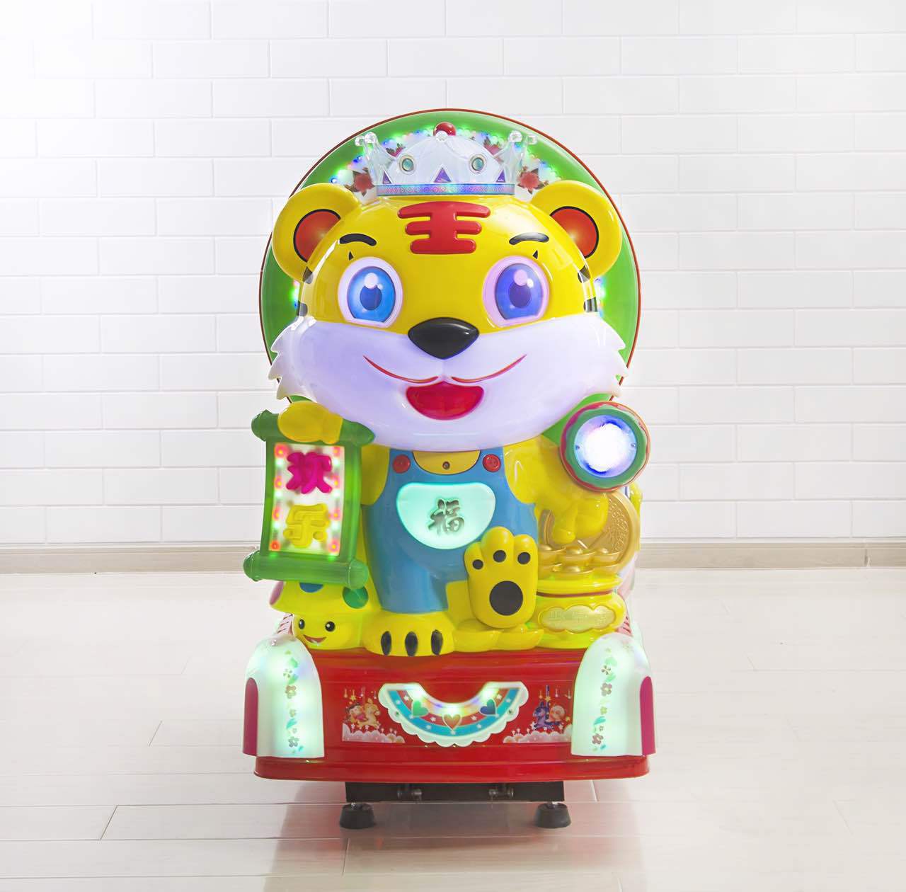 新款儿童电动欢乐虎摇摆机 厂家直销摇摇乐 2017新款投币老虎摇摇