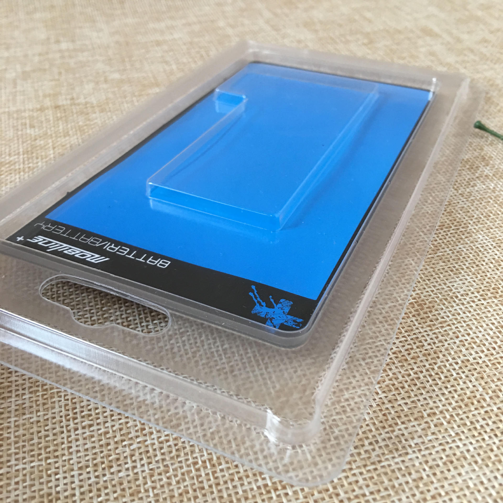 专业定制苹果手机电池包装盒吸塑对折纸卡包装三星电池吸塑包装盒