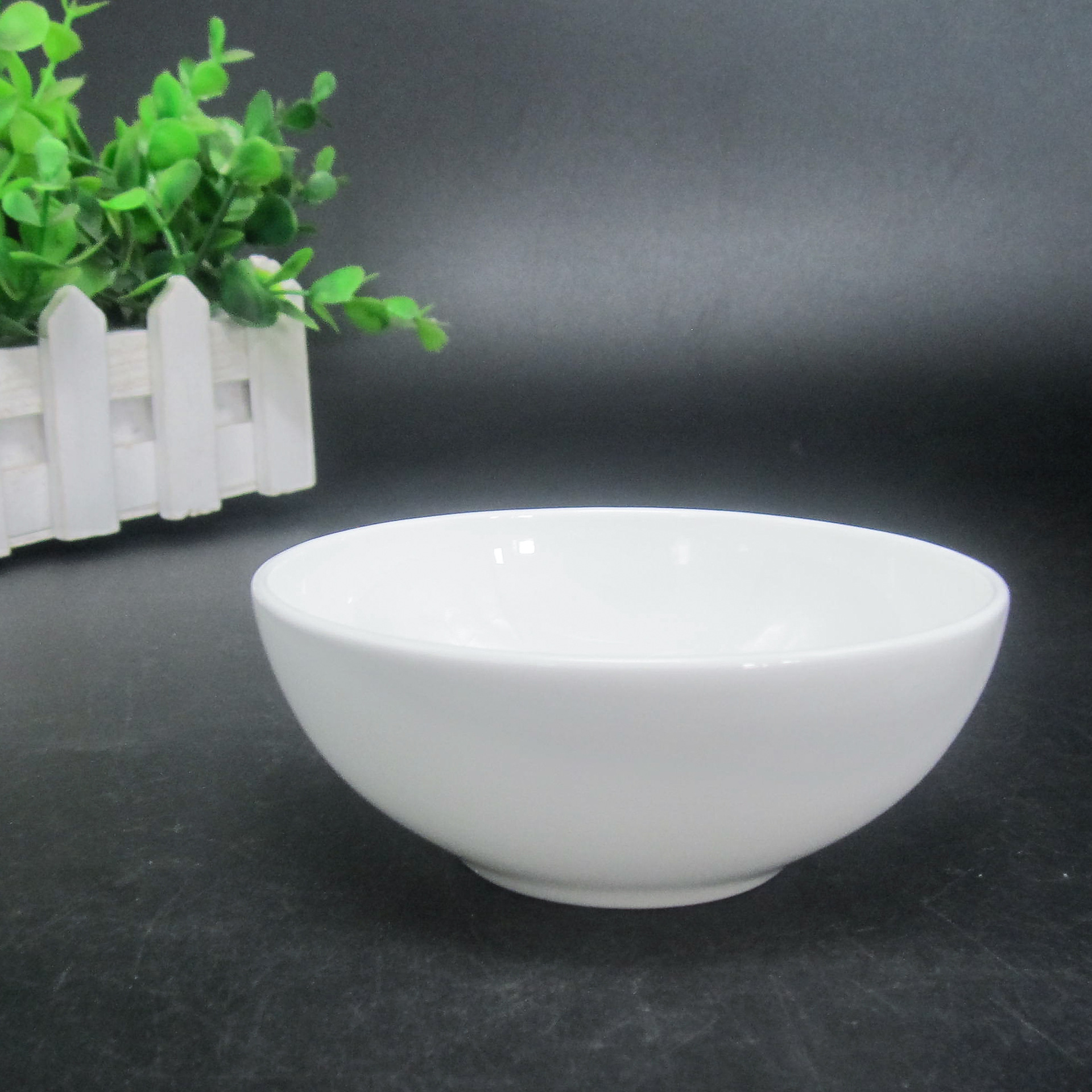 雷格 唐山骨瓷陶瓷米饭碗 中式骨瓷汤碗 家用餐具礼品定制logo