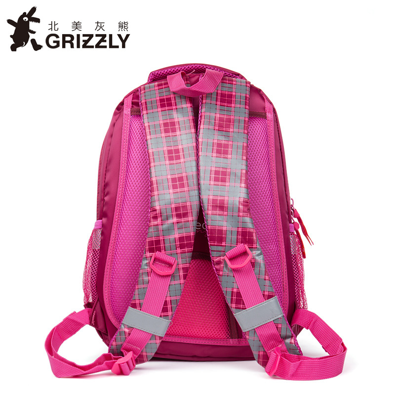 grizzly小学生书包女生卡通可爱女童背包双肩包儿童超轻减负防水