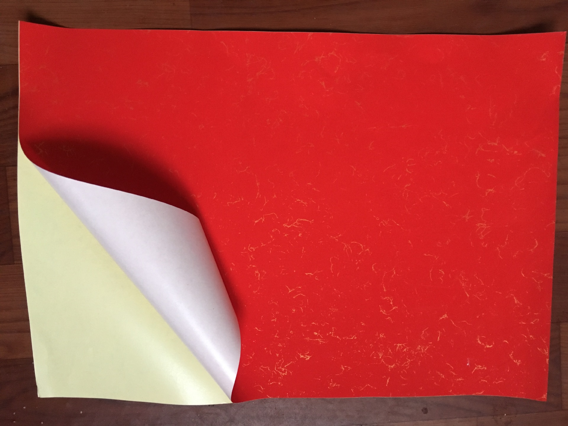 万年红金丝不干胶