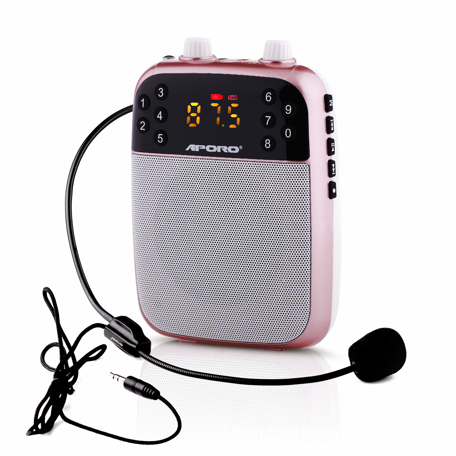 aporo t8小扩音器蜜蜂教师大音量插卡选曲老师导游收录音喇叭特价