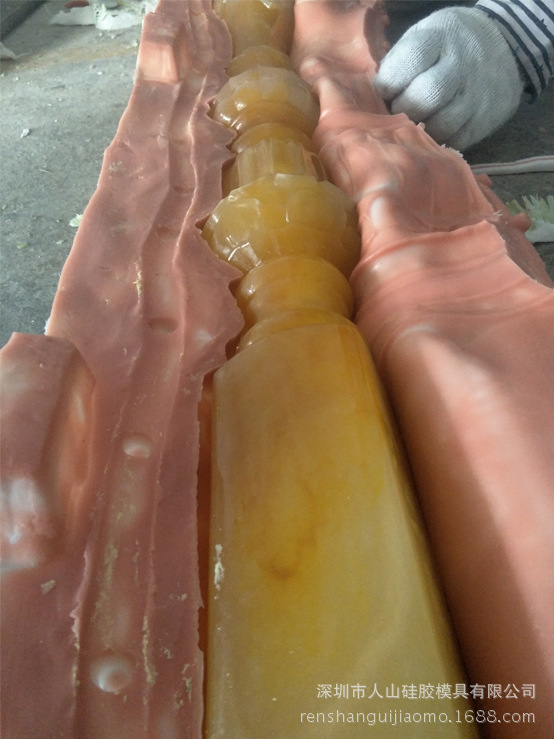 人山硅胶模具便宜优质仿玉楼梯模具 护栏栏杆柱子楼梯扶手硅胶模