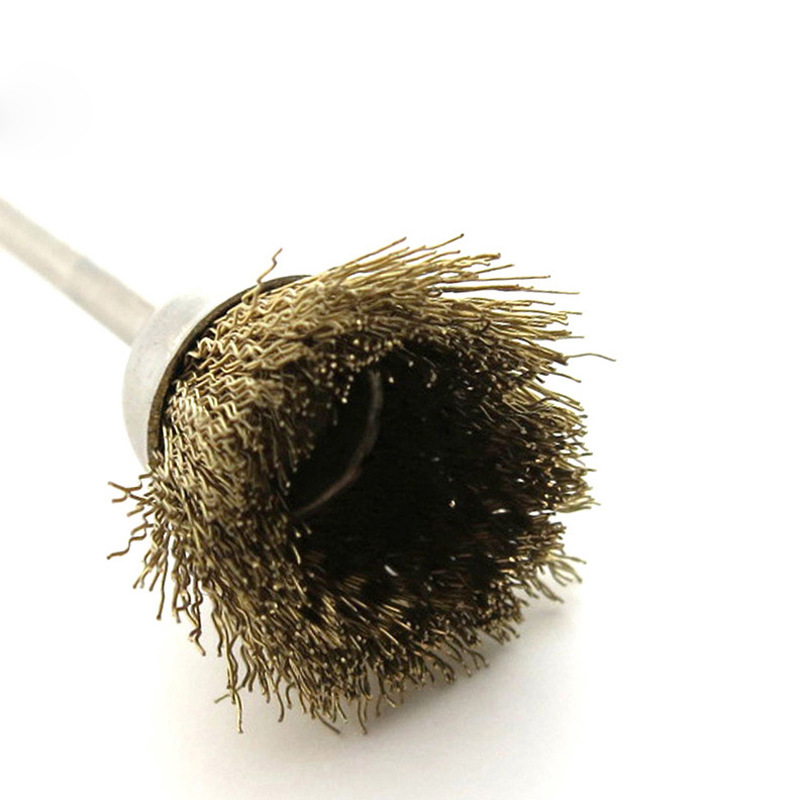 碗型钢丝刷(铜刷) 打磨抛光碗型砂轮 diy手工模型配件工具 金属