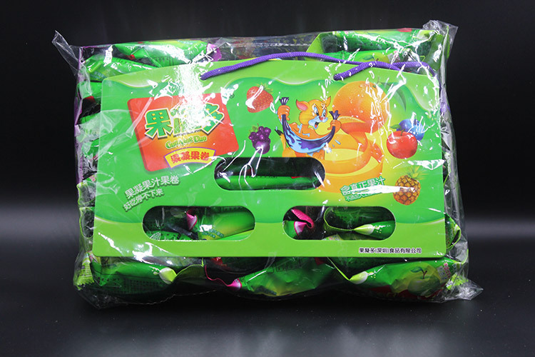 果凝多 果汁果卷 c果卷 软糖 果然多同款 蓝莓味中包包装15g*30包