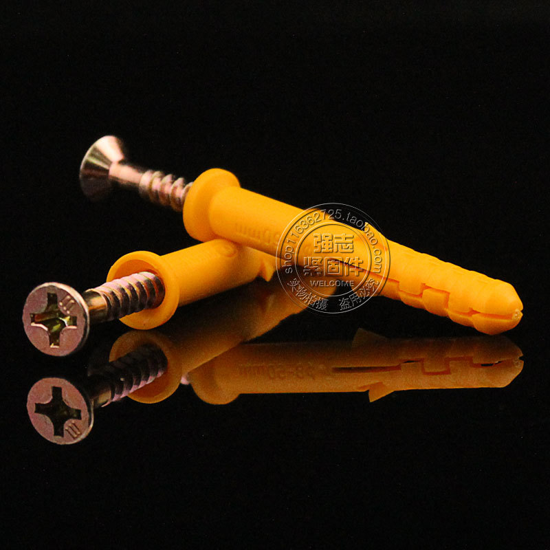 袋装美固钉/木龙骨专用敲击式锚栓/塑料膨胀钉/地板钉/m6/m8/m10