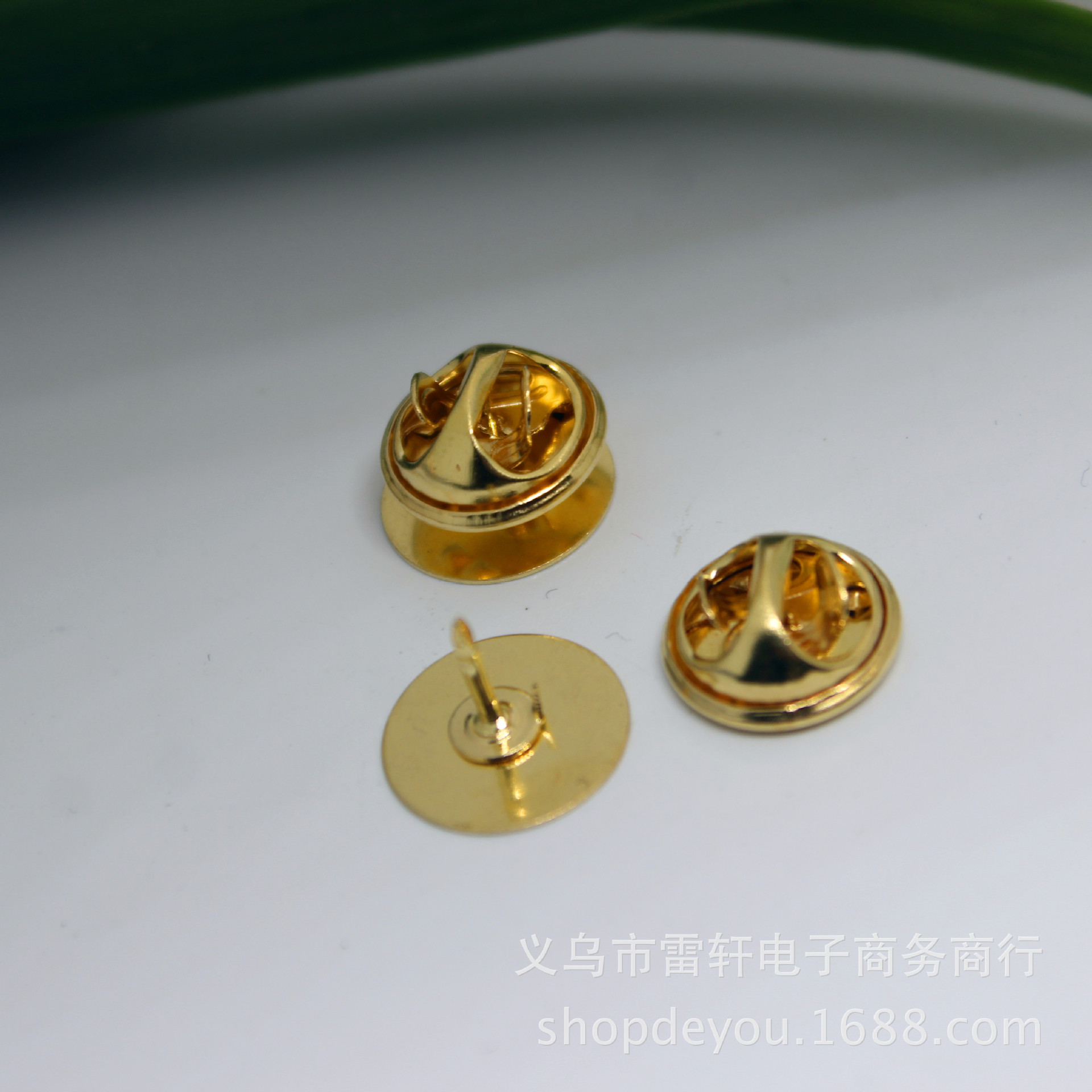 diy饰品 12mm 蝴蝶扣 托盘式胸针 铜刺马针 徽章扣 批发订做