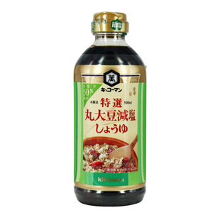 万字特选丸大豆减盐酱油500ml*12 日本进口 整箱批发生抽调味口