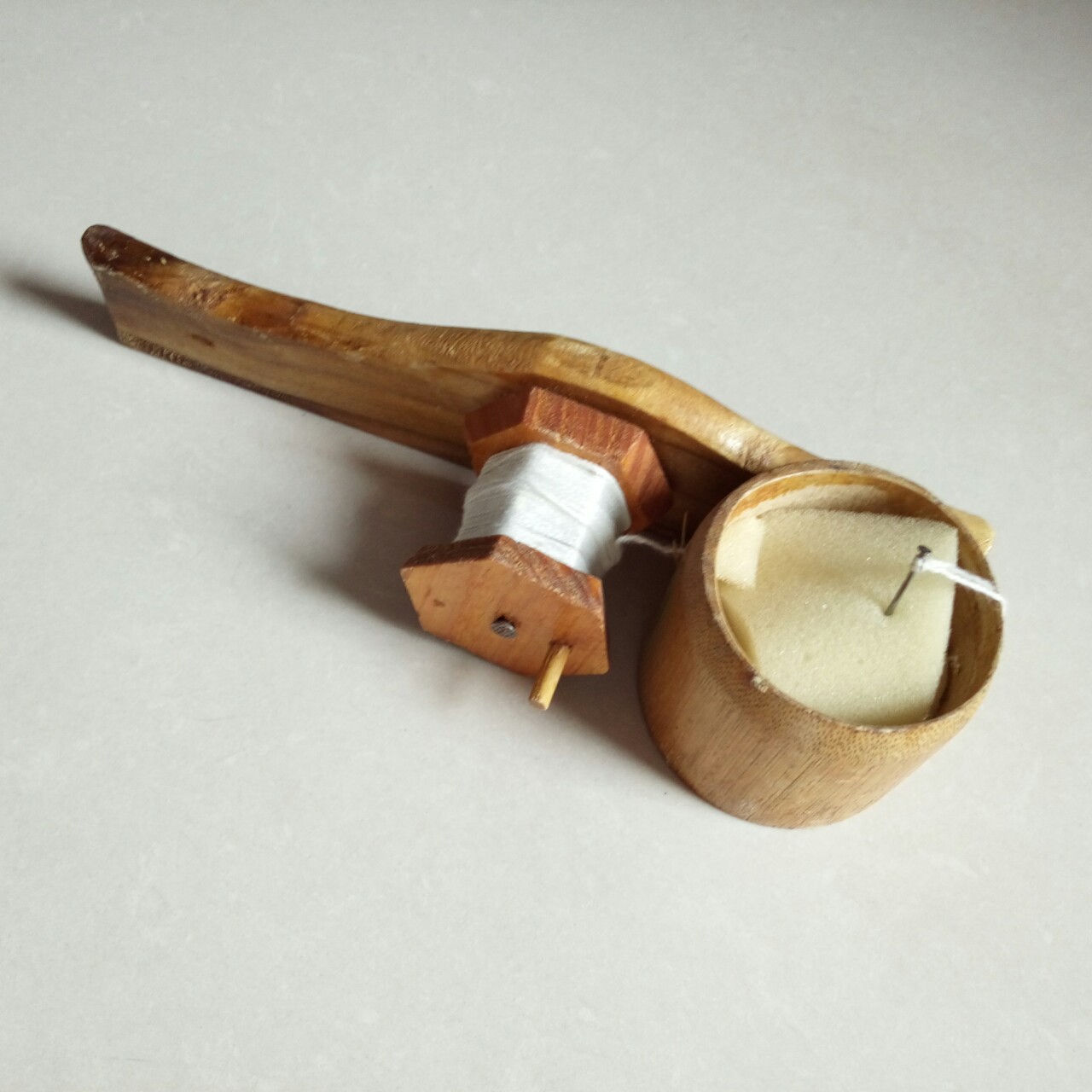 批发打线墨斗木工手动墨斗竹子带线手摇式木头墨斗弹线器