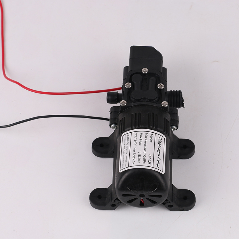 农用打药电动喷雾器小水泵 12v微型电动隔膜泵 带螺纹往复泵