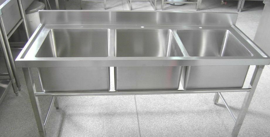 供应sus304不锈钢三星水池可定做水槽1800*800*800商用厨房设备
