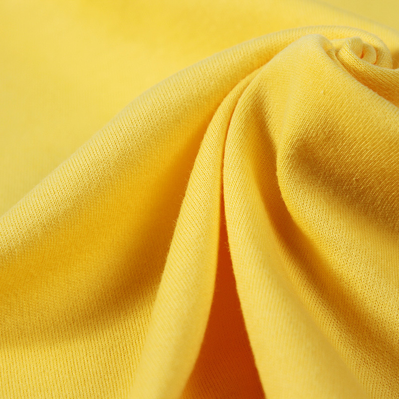 新品针织双面棉毛布婴幼儿服饰围嘴棉毛衫服装面料