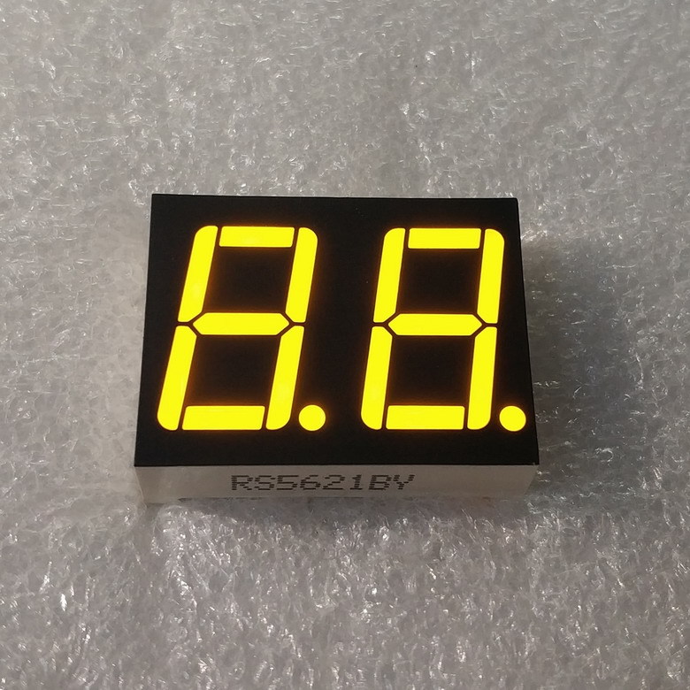 56英寸 2位 黄色 led数码管