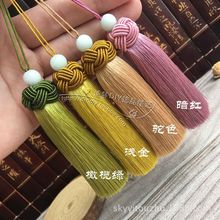 纯手工制作冰丝亮光撞色小胖流苏穗子 手链项链串珠专用流苏-阿里巴巴