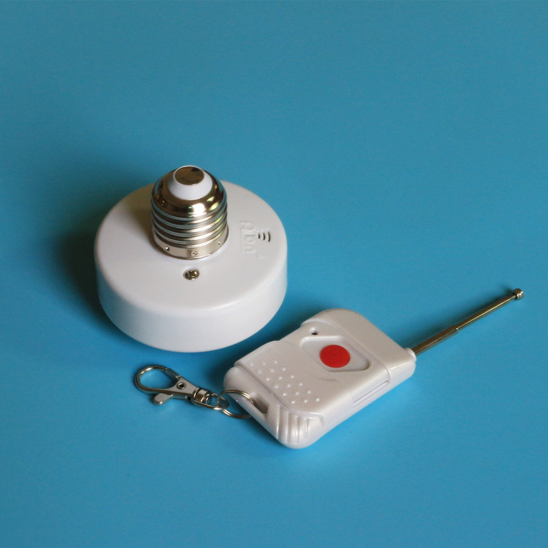 批发智能家居无线遥控灯头 学习型射频穿墙 e27螺口宽电压85-245v