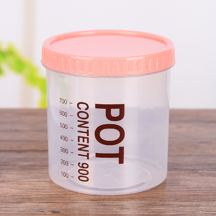 Plastic Cereals Storage Tank Food Sealed Jar Kitchen Transparent Snack Storage Box Storage Jar