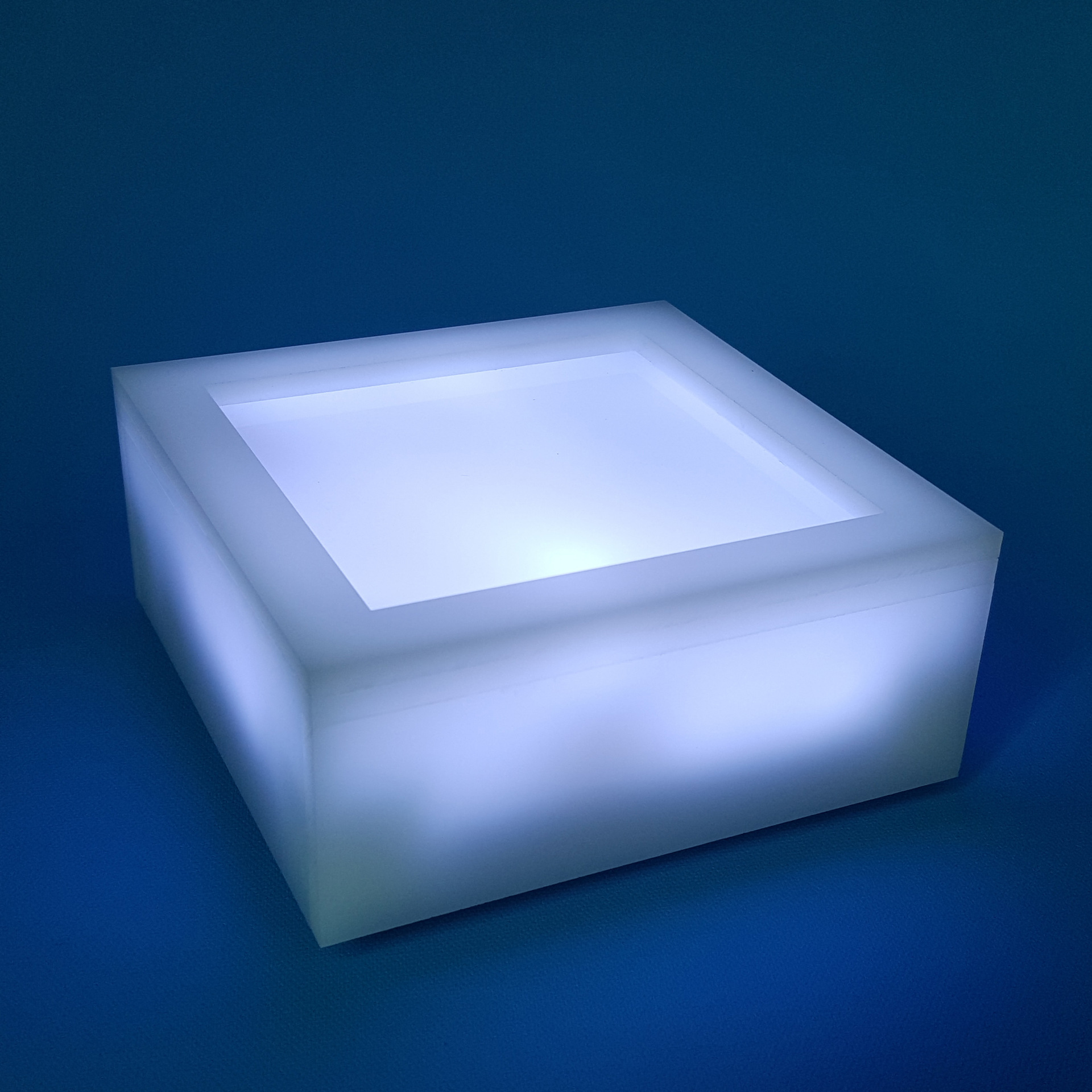 桌面立柱灯箱 发光底座 方形灯箱 酒吧迷你酒架 充电发光酒架