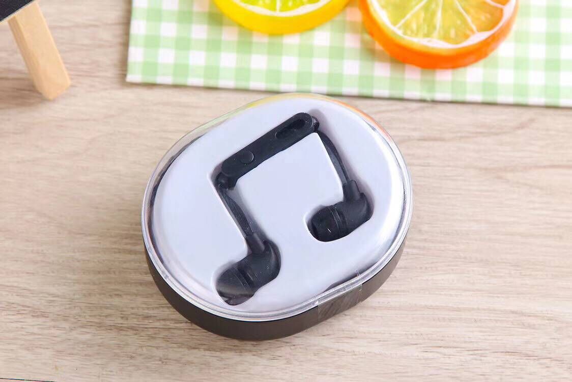 韩版小清新音符盒装耳机 入耳式运动随身耳机 手机通用可接听电话