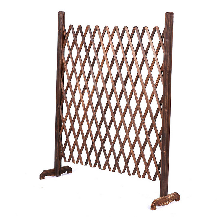 碳化防腐木篱笆花园别墅伸缩木栅栏攀爬架婚庆牵引拍摄道具背景