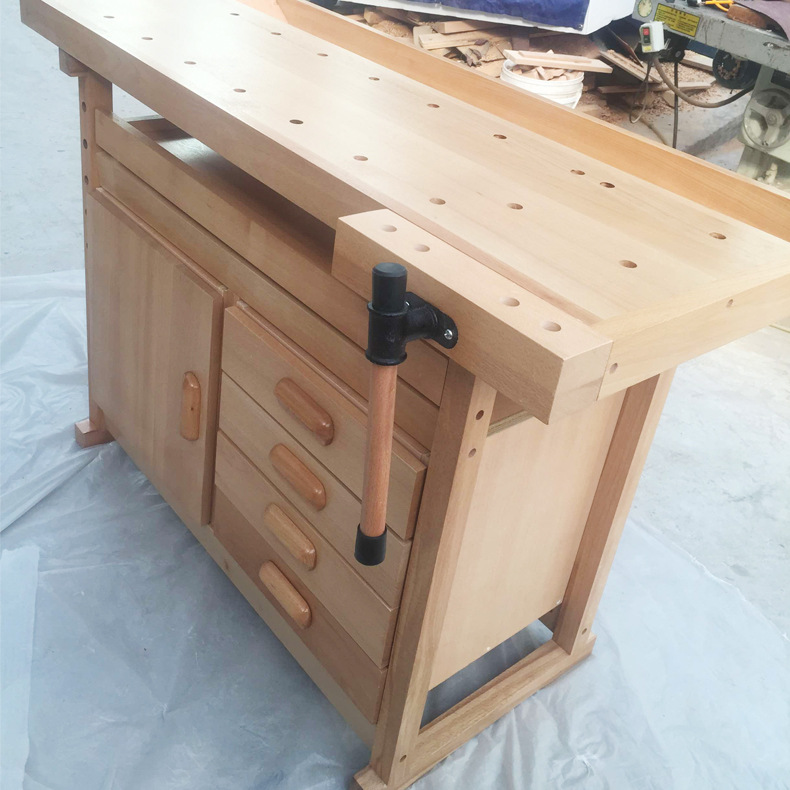 厂家直销实木榉木工作台 木工桌家庭学校手工diy 可定制