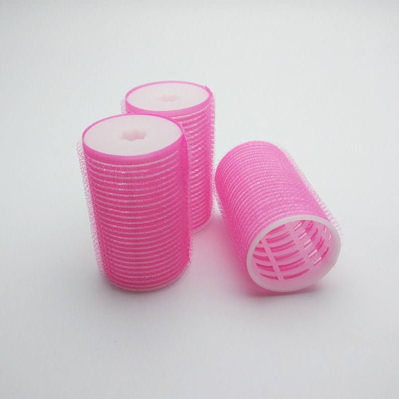 简妆发卷3个装 魔术贴梨花头自粘发卷 手工免烫卷发 卷发筒