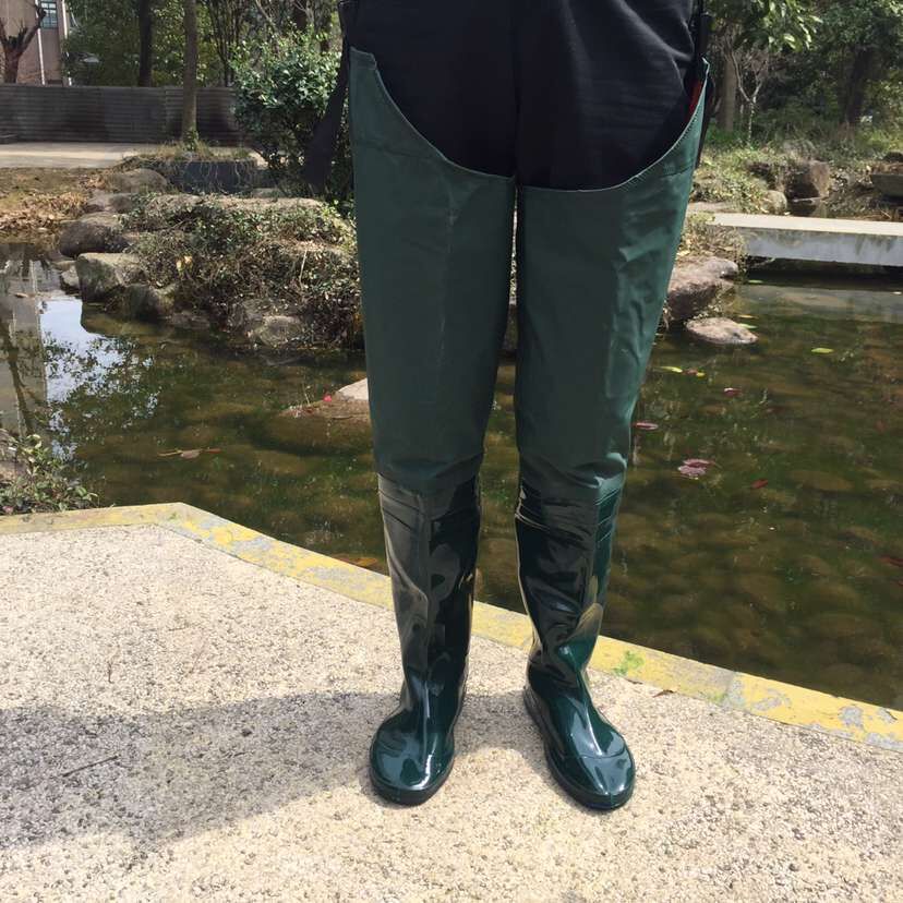 批发加长过膝插秧鞋夏男软底耐磨防滑下水裤插秧靴水田鞋厂家直销
