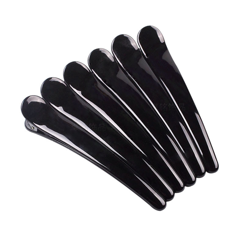 Fine Packaging Hairdressing Diy Hair Accessories Handmade Headwear Accessories Black Duckbill Clip Tweezers Spring Hairpin Wholesale