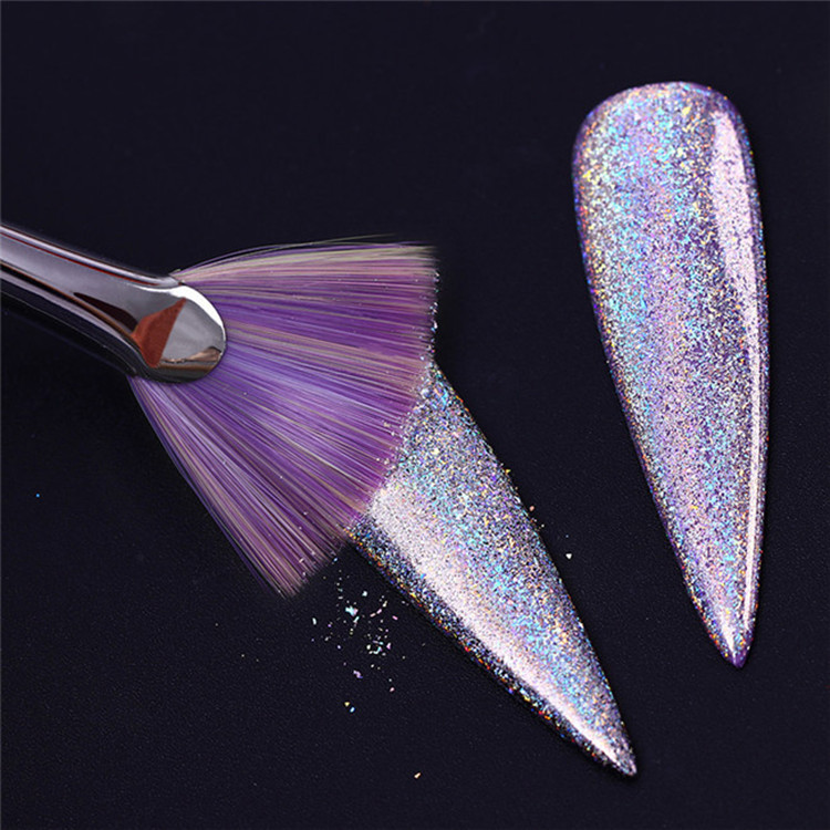 美甲笔 渐变刷 扇形笔 抖粉笔 光疗甲绘画笔 闪粉笔刷 美甲晕染笔
