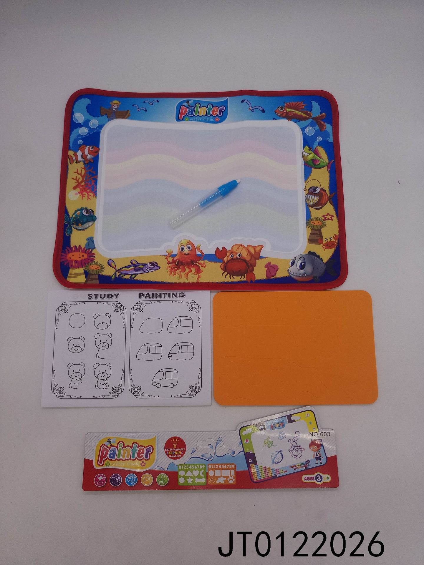 幼儿园画写要毯 jt0122026 神奇水画布 儿童玩涂鸦玩具 环保画布